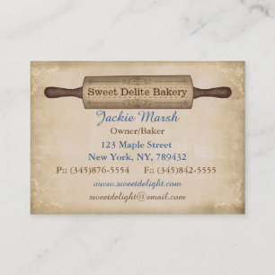 Vintage Rustic Bakery Business Card Template