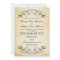 Vintage Rustic Black Flourish Parchment Wedding