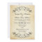 Vintage Rustic Black Flourish Parchment Wedding