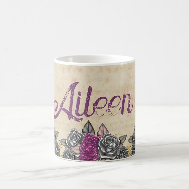 Vintage Rustic Bridesmaid Wedding Favour Coffee Mug (Center)