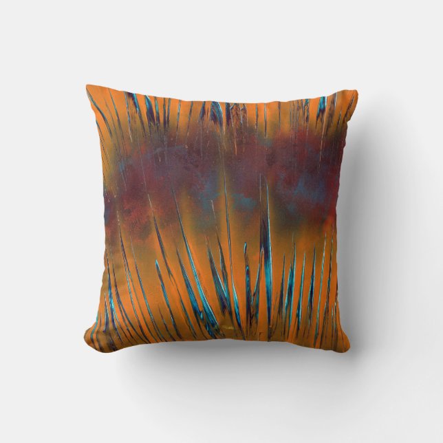Vintage Rustic Colours Throw Pillow (Front)