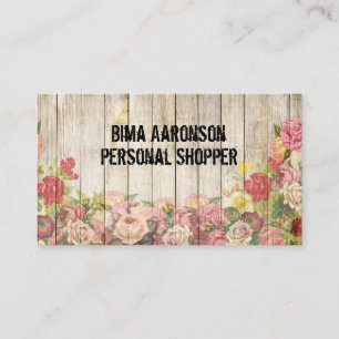 Vintage Rustic Country Fence Business Cards