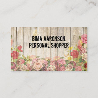Vintage Rustic Country Fence Business Cards