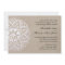 Vintage Rustic Doily Wedding Invitation