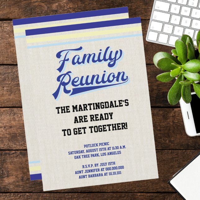 Vintage Rustic Family Reunion Invitation (Creator Uploaded)