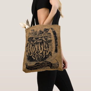 Vintage Rustic Faux Burlap Bean Sack Tote Bag