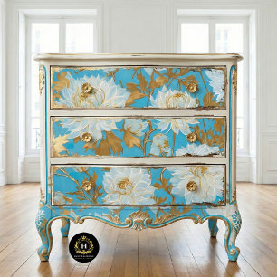 Vintage Rustic Floral Decoupage Tissue Paper