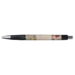 Vintage Rustic Floral Pen