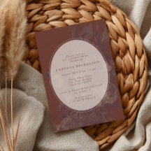 Vintage Rustic Floral Terracotta Bridal Shower