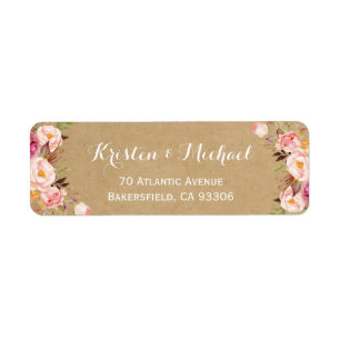 Vintage Rustic Floral Wrapper Kraft