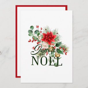 Vintage Rustic French Joyeux Noel  Announcement