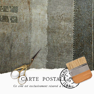 Vintage Rustic Grey Distressed Texture Decoupage Tissue Paper