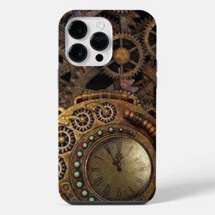 Vintage Rustic Metal Industrial Gear Steampunk iPhone 14 Pro Max Case