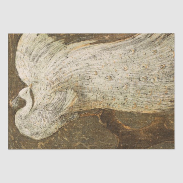Vintage Rustic Peacock Peacocks Decoupaging Tissue Paper (Front)