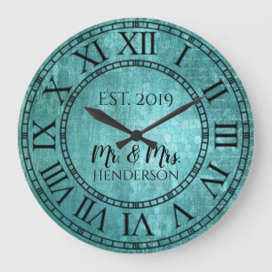 Vintage Rustic Shabby Chic Distressed Antique Cool Large Clock