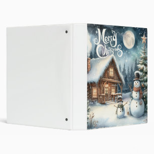 Vintage/Rustic/Snowman/Christmas Binder