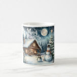 Vintage/Rustic/Snowman/Christmas Coffee Mug<br><div class="desc">artwork</div>