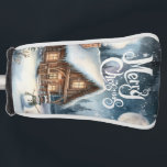 Vintage/Rustic/Snowman/Christmas Golf Head Cover<br><div class="desc">artwork</div>