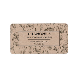Vintage Rustic Soap Bar Étiquettes
