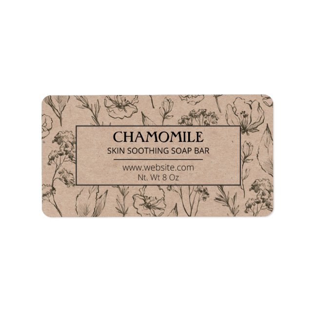 Vintage Rustic Soap Bar Labels (Front)