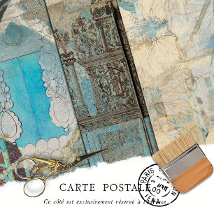 Vintage Rustic Texture Decoupage Furniture Wrapping Paper Sheet