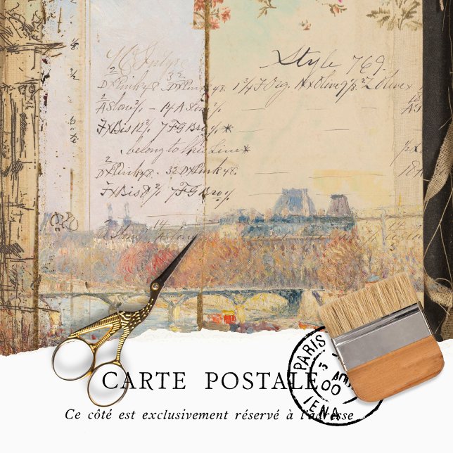 Vintage Rustic Texture Ephemera Decoupage  Tissue Paper (Creator Uploaded)