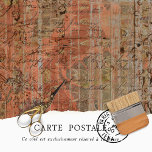 Vintage Rustic Texture Orange Peach Decoupage  Tissue Paper<br><div class="desc">Creative & Unique Vintage Rustic Texture Decoupage Tissue Paper using an array of textures,  patterns,  and vintage illustrations in vibrant,  muted,  colour palettes. Perfect for decoupage,  scrap booking,  and other paper craft.</div>