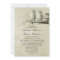 Vintage rustic wedding invitations with OWL couple