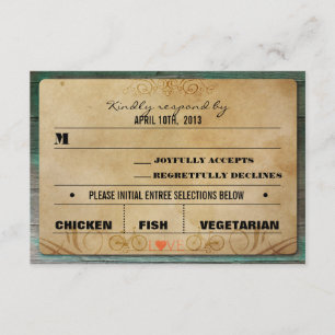 Vintage Rustique Vélo Turquoise Bois RSVP