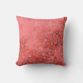 Vintage Rusty Iron Wall Texture Throw Pillow