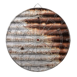 Vintage Rusty Metal Dartboard