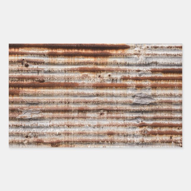 Vintage Rusty Metal Sticker (Front)