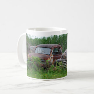 Vintage rusty truck patina coffee mug