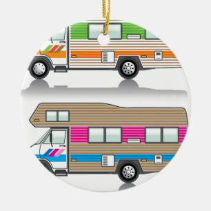 Vintage RV Ceramic Ornament
