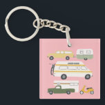 Vintage RV Van Motorhome Campervan Truck Trailer Keychain<br><div class="desc">Check out this awesome RV campervan keychain. IT READS "HAPPY CAMPER" on the backside - or customize with your own text. Check out my shop for more RVs, campers and lots more! Don't forget you can also customize it with your own text! Or let me know if you'd like me...</div>