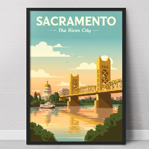 Vintage Sacramento Poster