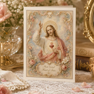 Vintage Sacred Heart of Jesus All Occasion
