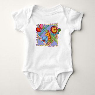 Vintage Safari Animals Baby Bodysuit
