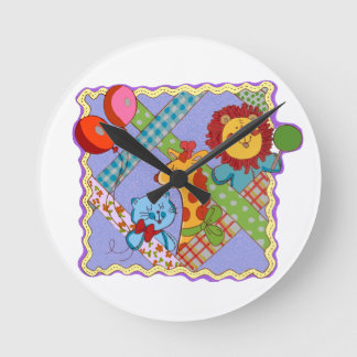 Vintage Safari Animals Clock