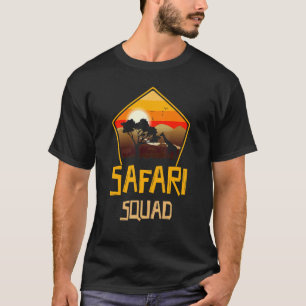 Vintage Safari Lovers Zoo Safari Squad Safari Birt T-Shirt