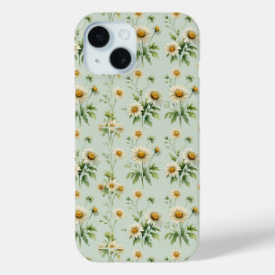 Vintage Sage Green Daisy Phone Case