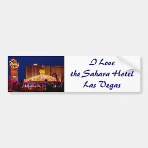 Vintage Sahara Hotel Las Vegas Bumper Sticker