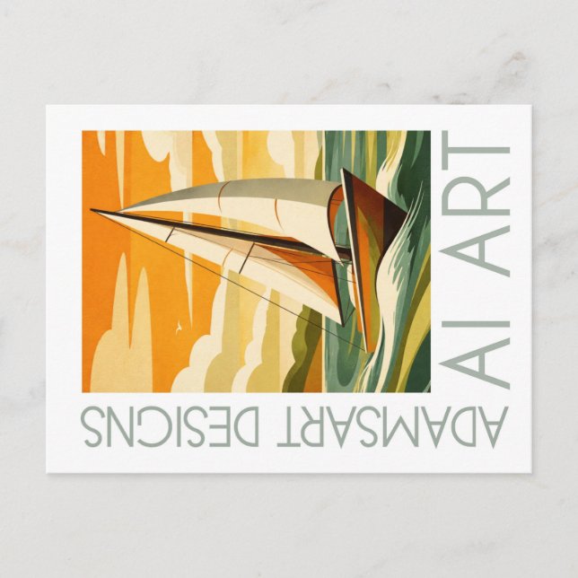 Vintage Sailboat Adventure Retro Nautical  Postcard (Front)