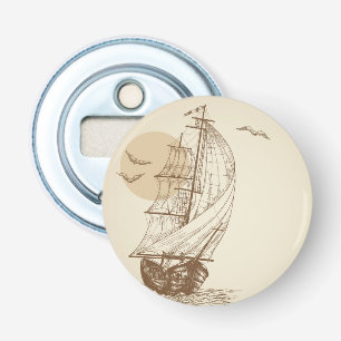 Vintage sailboat bottle opener
