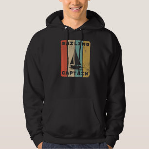 Vintage Sailboat Captain Boat Captain Sailing Gear Hoodie