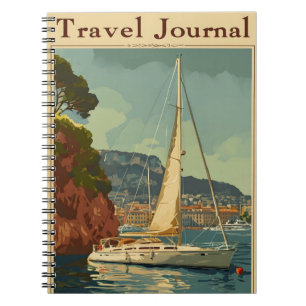 Vintage Sailing Boat Travel Journal