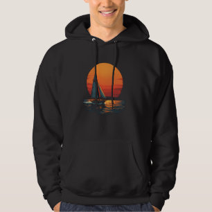 Vintage Sailing - Emotional Sunset Adventure Hoodie