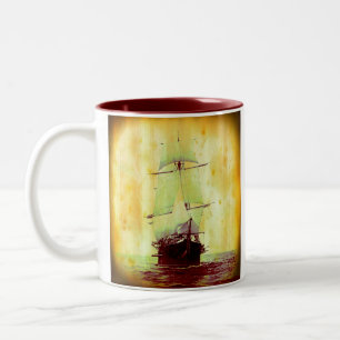 Vintage Sailing Ship Ceramic mug