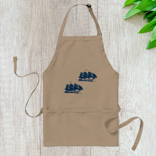 Vintage Sailing Ship Nautical Ocean Clipper Standard Apron