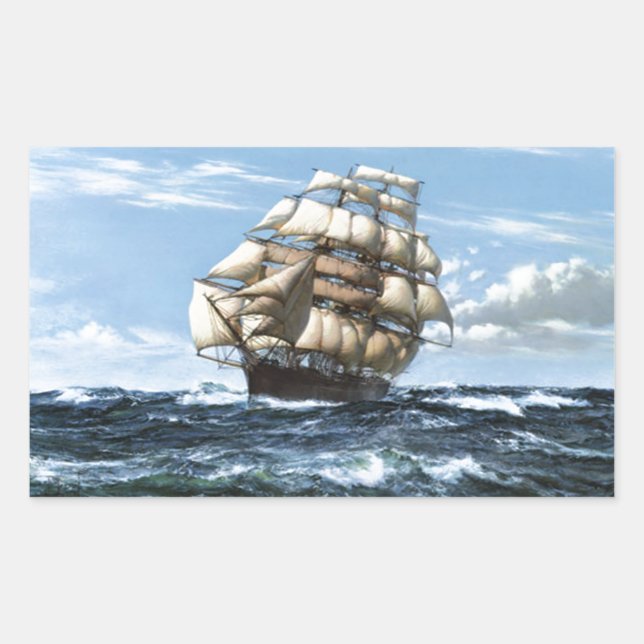 Vintage Sailing ships Sticker (Front)